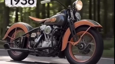A visual history of Harley Davidson motorcycles.
