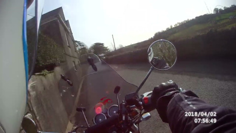 Just cruising through a devon lane, enjoying the relaxing countryside scenery.