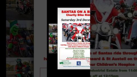 Santa's on a bike charity ride