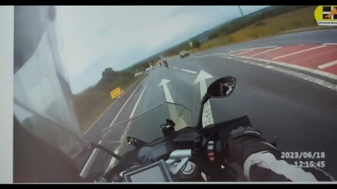 Interceptor 650 filmed on a club BBQ ride