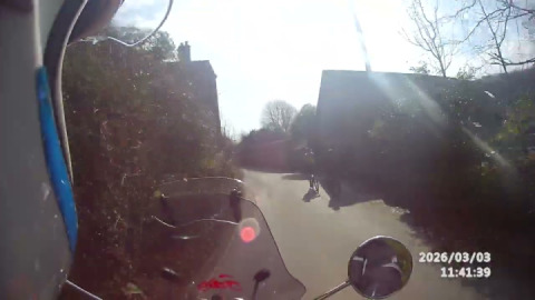 Royal enfield Interceptor 650cc enjoying the glorious A382 Mortonhampstead.