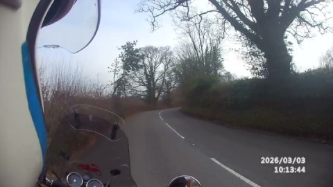 On the Twisty B3212, towards Longdown, the sound of my Royal Enfield interceptor 650 twin .